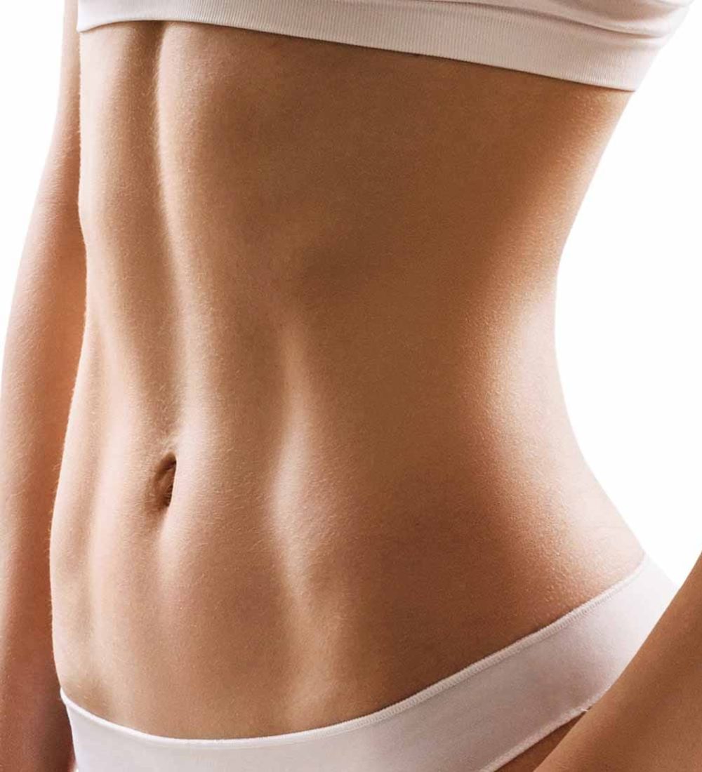 Set of muscular young woman athlete from all angles. Isolated on white.